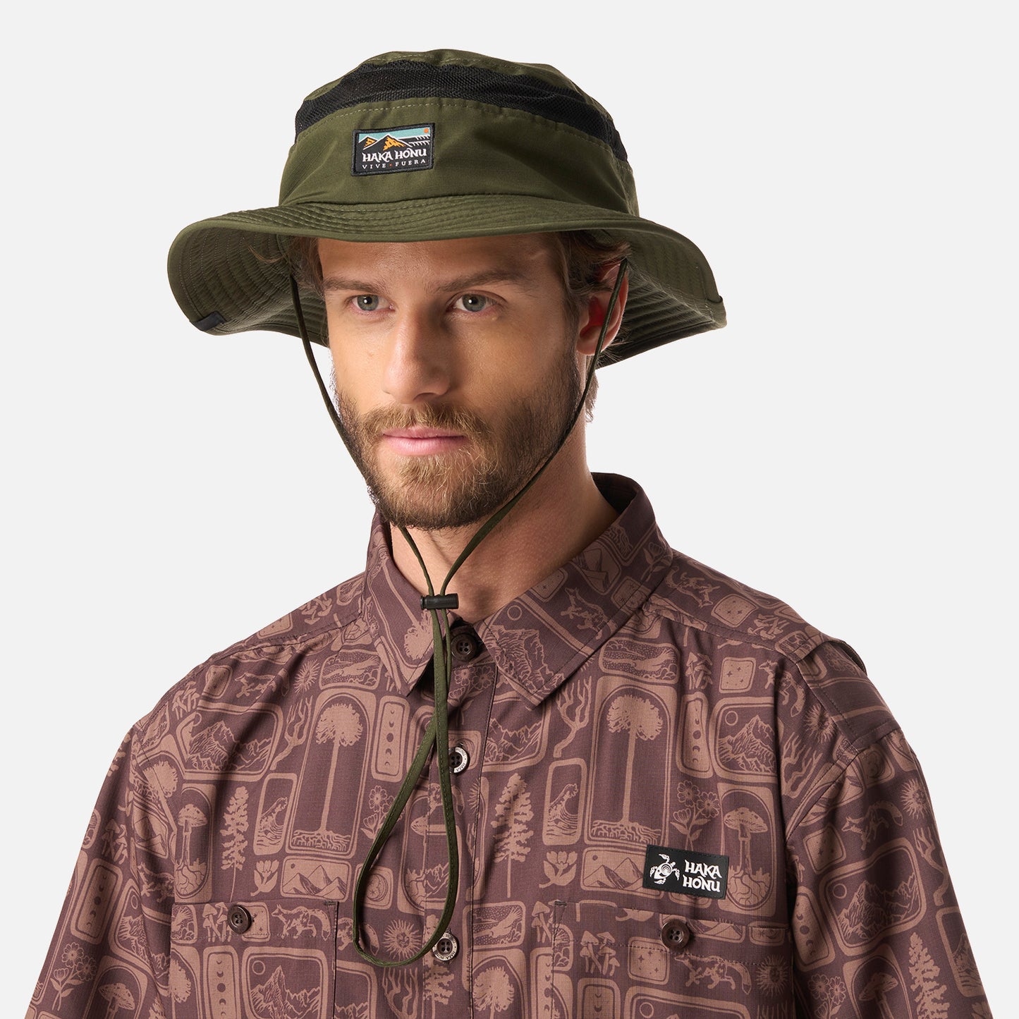 Sombrero Unisex Pensador Verde Militar Haka Honu
