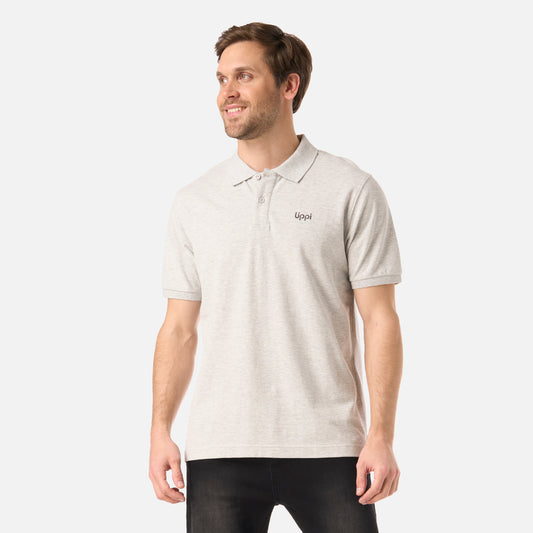 Polera Hombre First Class Elastic Polo Melange Gris Lippi