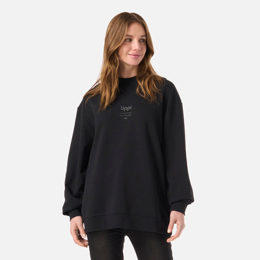 Polerón Mujer Ulmo Mid Point Crewneck Sweatshirt Negro Lippi