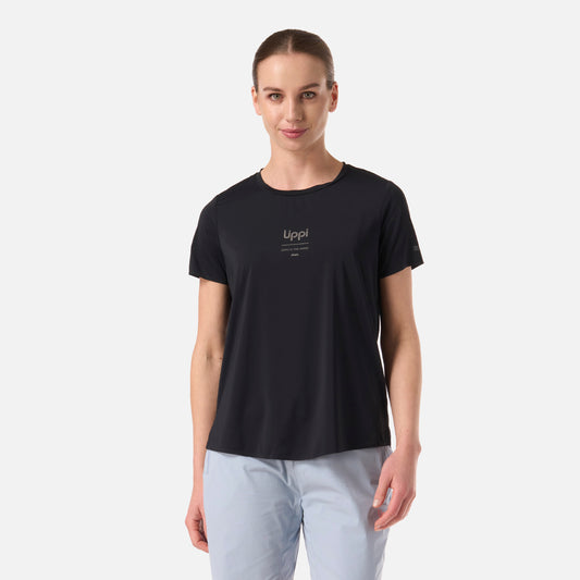 Polera Mujer Air Q-Dry T-Shirt Negro Lippi