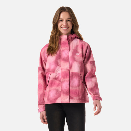 Chaqueta Mujer CityMe WindBreaker Hoody Jacket Print Rosa Oscuro Lippi