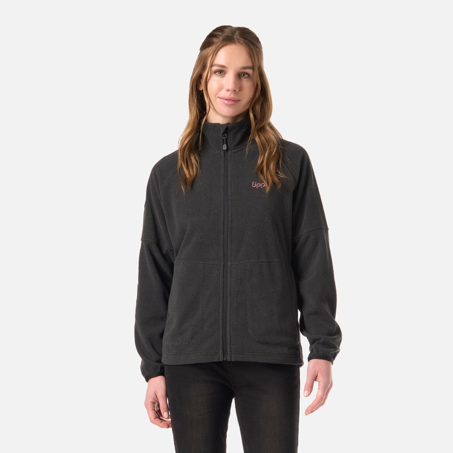 Polar Mujer Stripes Nano-F Full Zip Negro Lippi