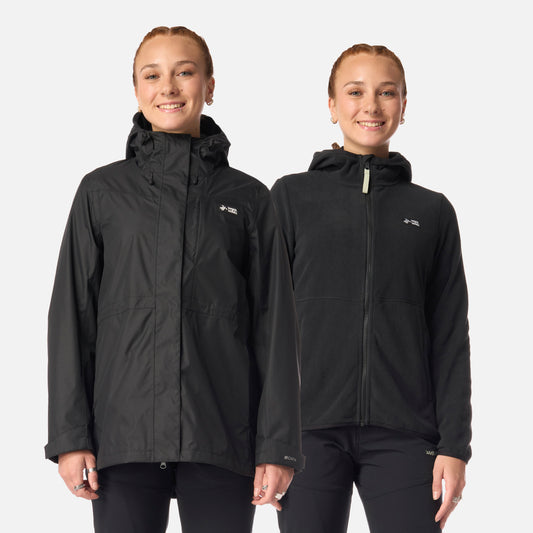 Chaqueta Mujer Corteza Negro Haka Honu