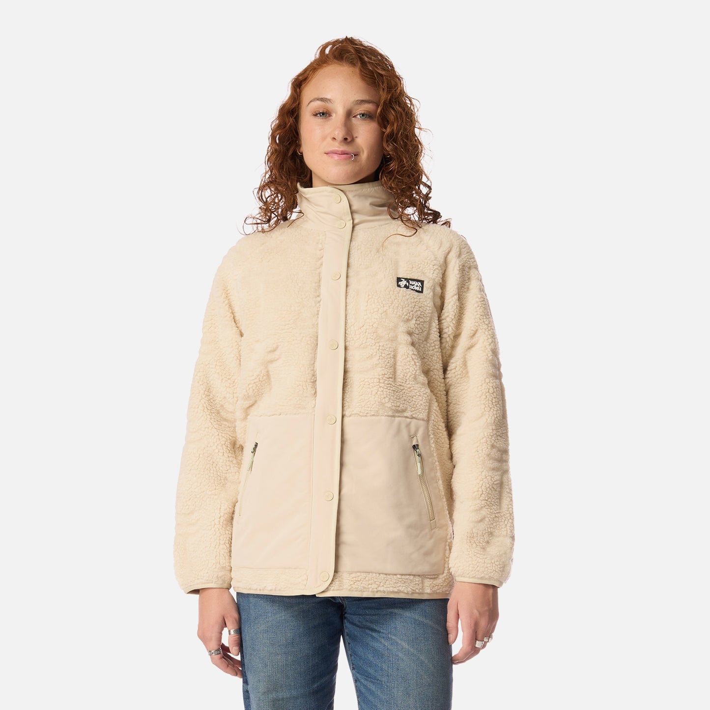 Polar Mujer Zip-porrito Crema Haka Honu