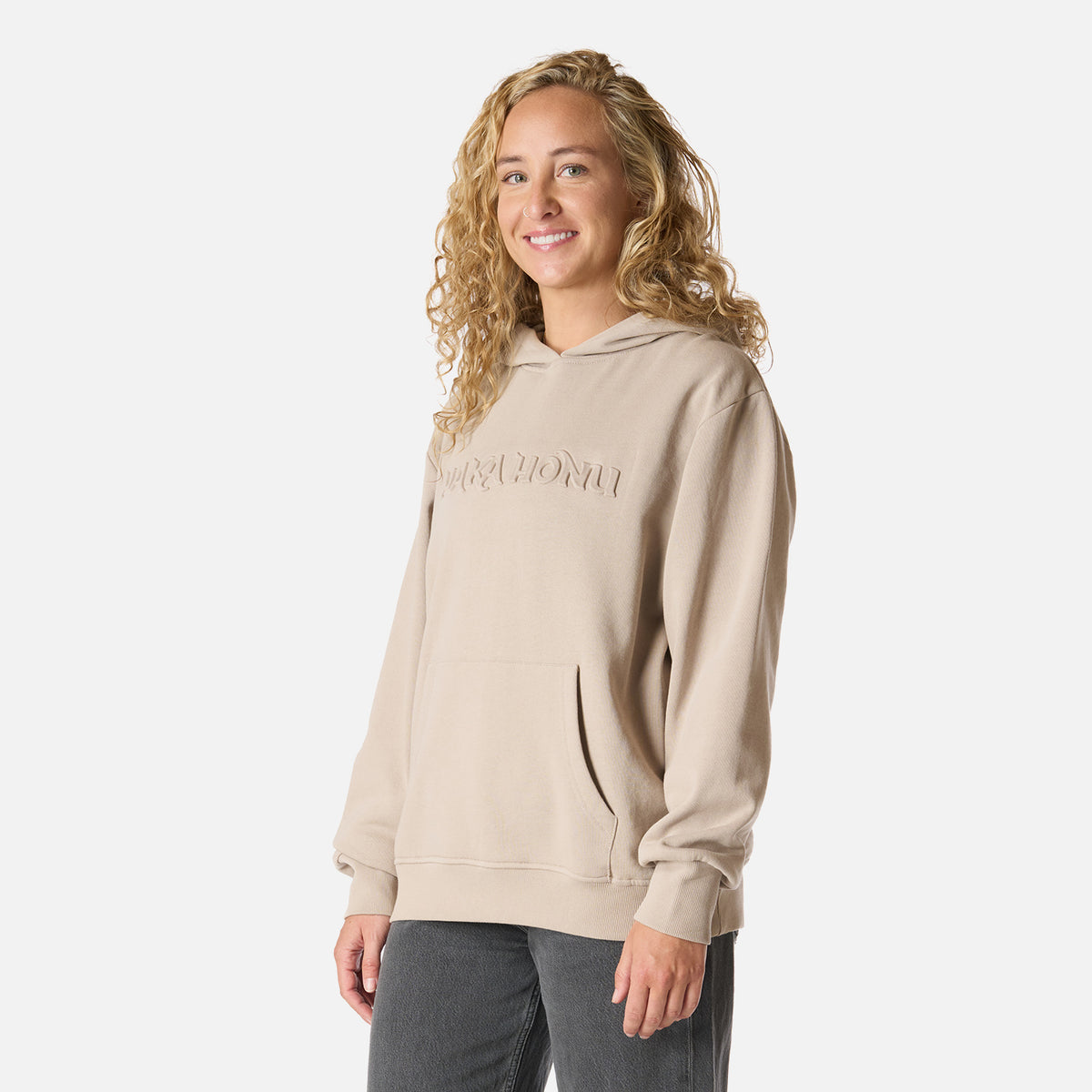Polerón Mujer Motomami Hoody Taupe Haka Honu