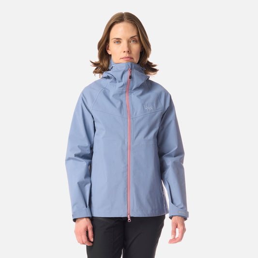 Chaqueta Mujer Alpine B-Dry Hoody Jacket Azul Piedra Lippi