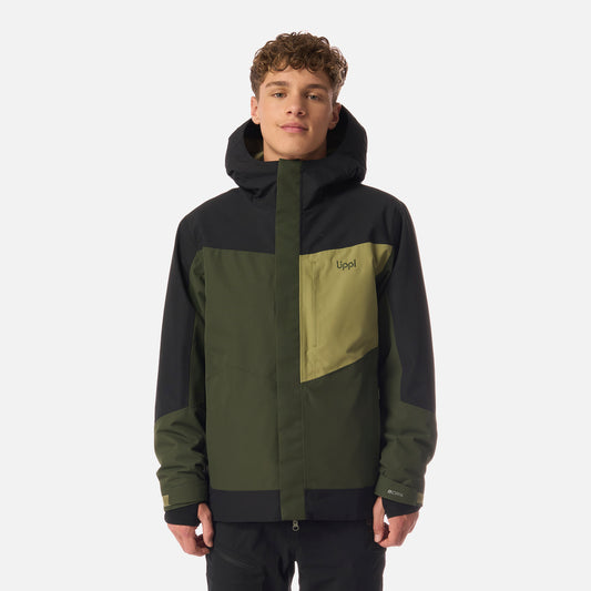 Chaqueta Teen Boy Andes B-Dry Hoody Jacket Verde Militar Lippi