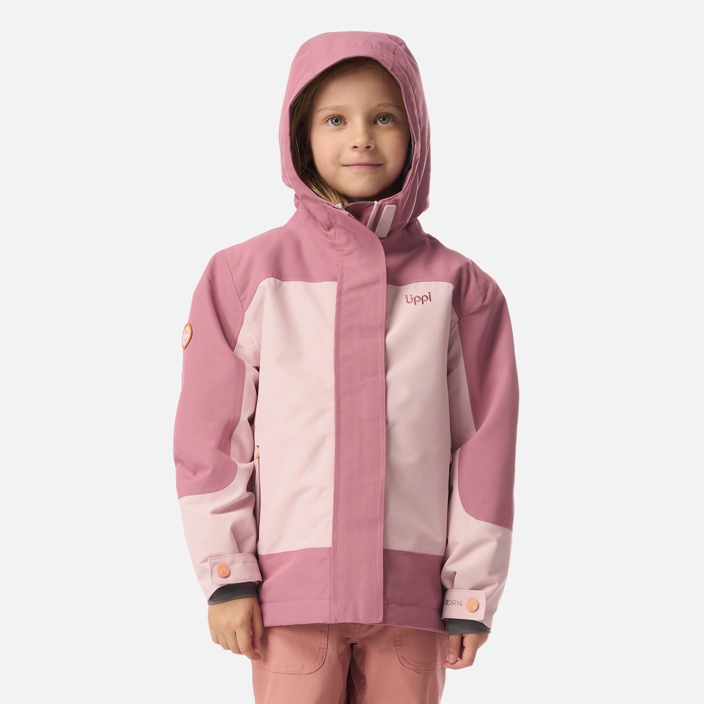 Chaqueta Niña Andes B-Dry Hoody Jacket Rosa Claro Lippi