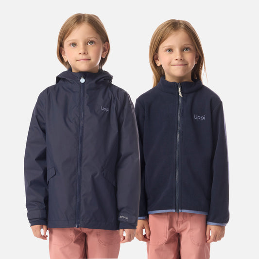 Chaqueta Niña Snowball Fusion-3 Hoody Jacket Azul Marino Lippi