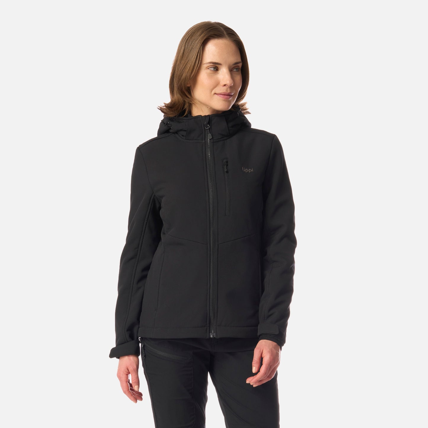 Chaqueta Mujer Macaya Softshell Hoody Jacket Negro Lippi