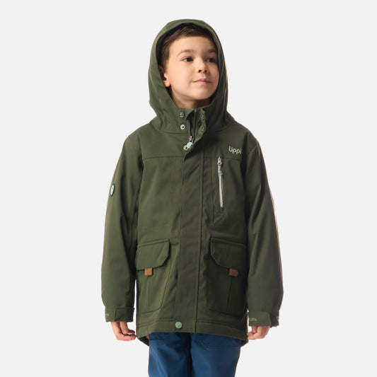 Chaqueta Niño Roble B-Dry Hoody Jacket Verde Militar Lippi