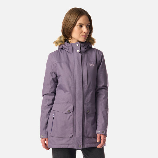 Chaqueta Mujer Roble B-Dry Hoody Jacket Violeta Melange Lippi