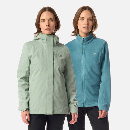 Chaqueta Mujer Tres Cruces Fusion-3 Hoody Jacket Jade Lippi