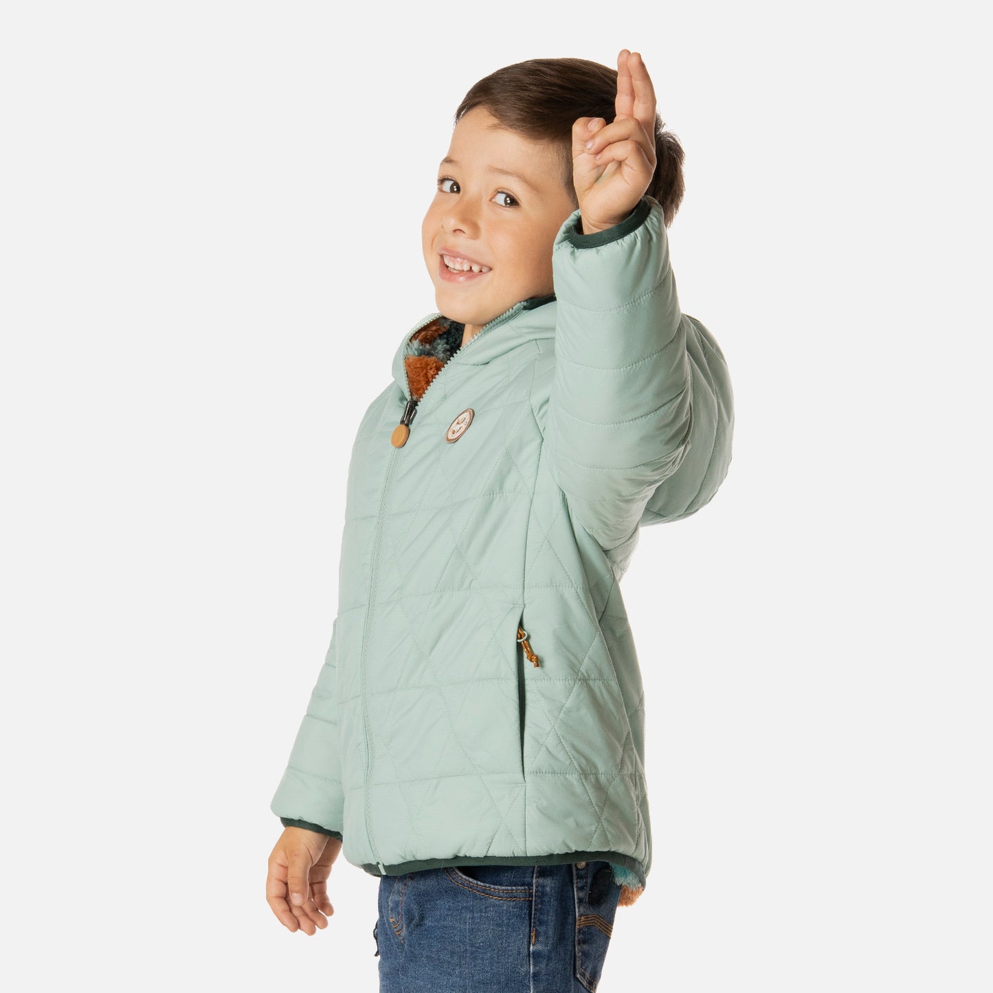 Chaqueta Niño Two-Faces Hoody Jacket Turquesa Lippi