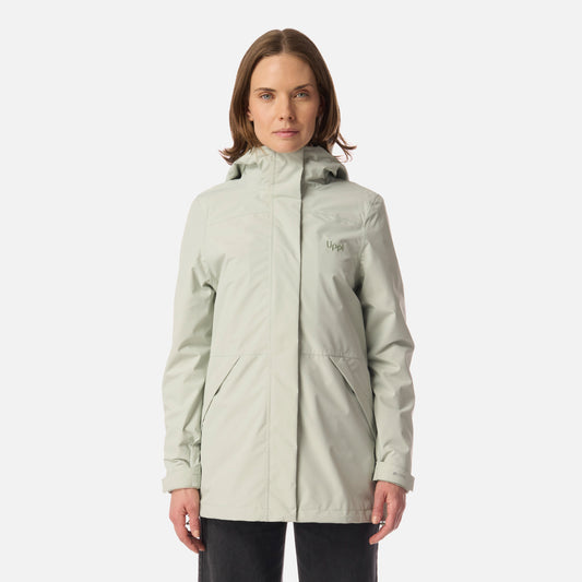Chaqueta Mujer Lake Fusion 3 B-Dry Jacket Verde Agua Lippi