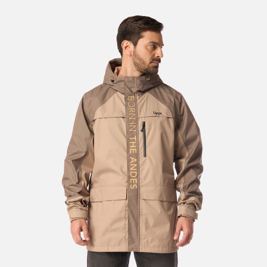 Chaqueta Hombre Streetwise B-Dry Hoody Jacket Cafe Lippi