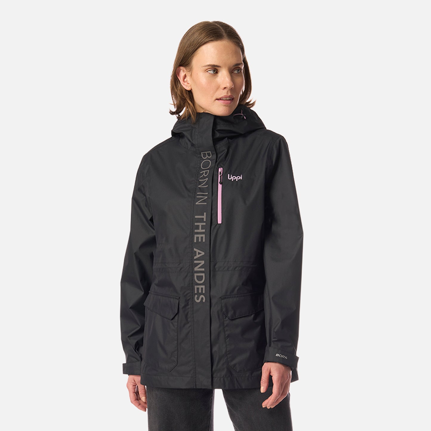 Chaqueta Mujer Streetwise B-Dry Hoody Jacket Negro Lippi