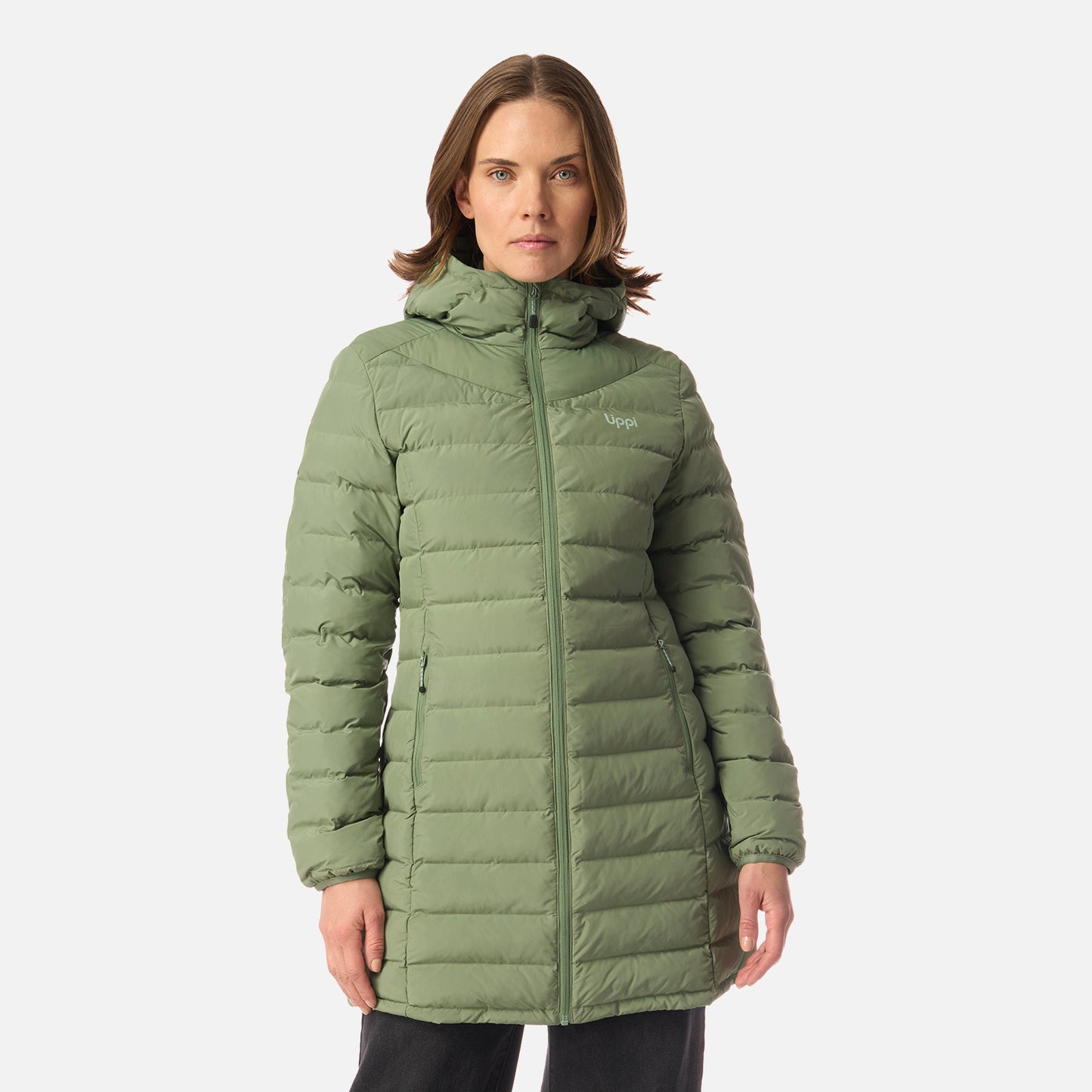 Chaqueta Mujer Snowmass Long Steam-pro Hoody Jacket Jade Oscuro Lippi