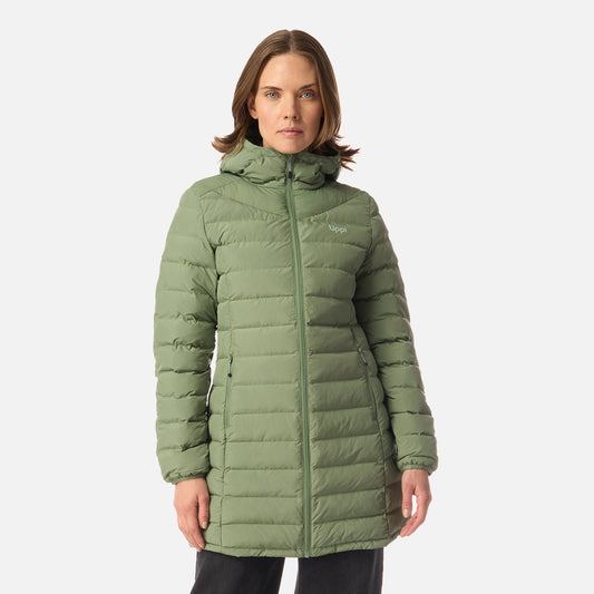 Chaqueta Mujer Snowmass Long Steam-pro Hoody Jacket Jade Oscuro Lippi