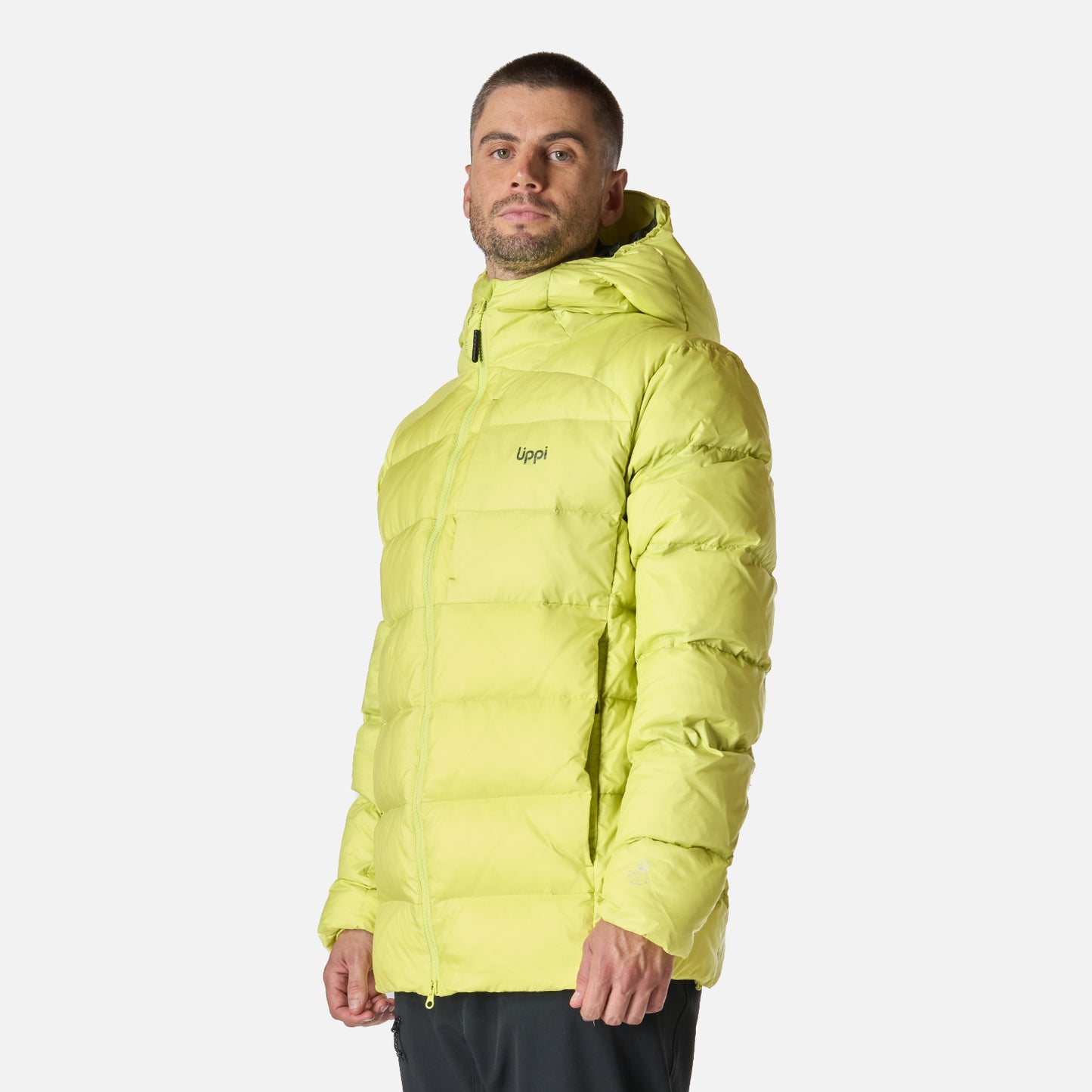 Chaqueta Hombre Rokko Down Hoody Jacket Verde Lima Lippi