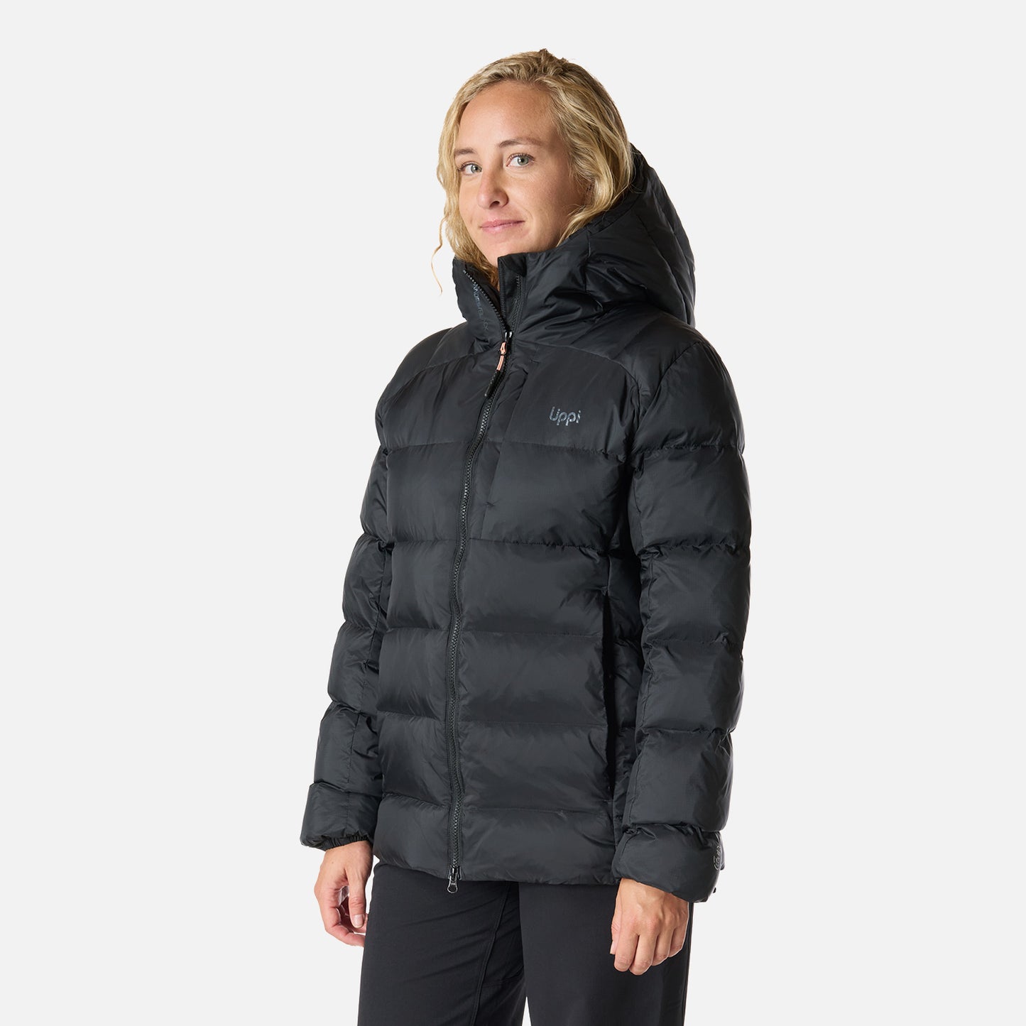Chaqueta Mujer Rokko Down Hoody Jacket Negro Lippi