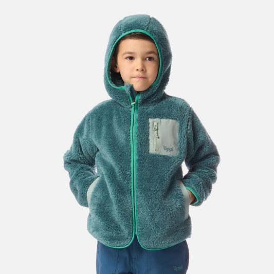 Polar Niño Bear Shaggy-Pro Hoody Jacket Petroleo Claro Lippi