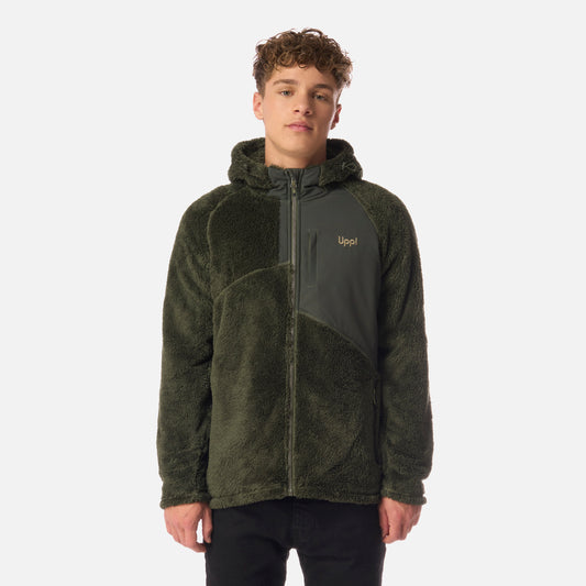 Polar Teen Boy Bear Shaggy-Pro Hoody Jacket Verde Militar Lippi