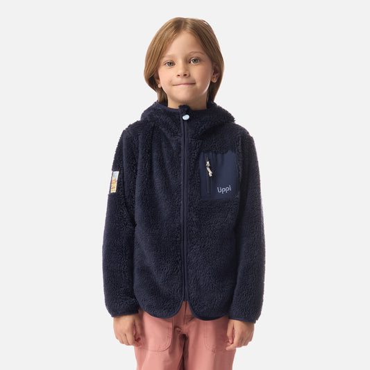 Polar Niña Bear Shaggy-Pro Hoody Jacket Azul Marino Lippi