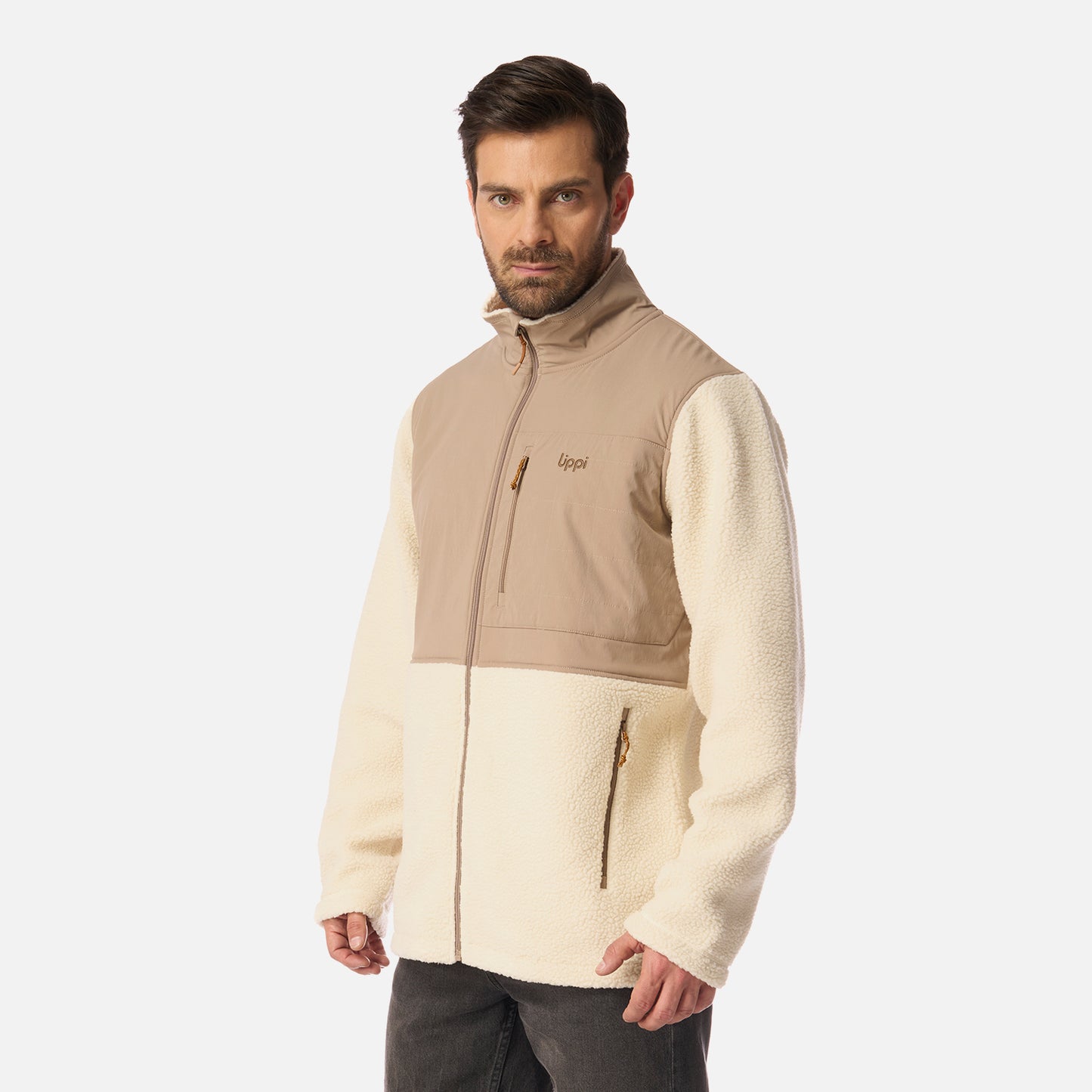Polar Hombre Glaciar Sherpa-Pro Jacket Beige Lippi