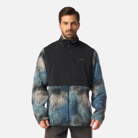 Polar Hombre Glaciar Sherpa-Pro Jacket Print Negro Lippi