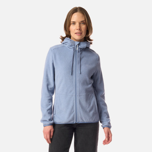 Polar Mujer Stripes Nano-F Full Zip Hoody Azul Piedra Lippi