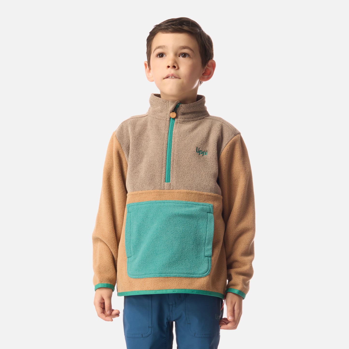 Polar Niño Forest 1/4 Zip Sweatshirt Cafe Claro Lippi