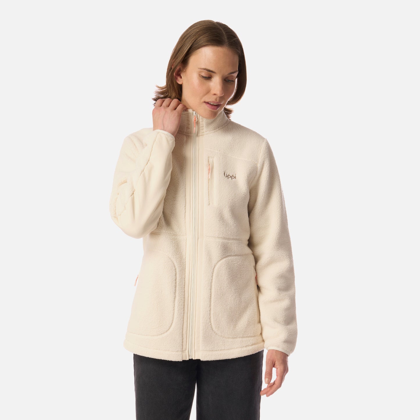 Polar Mujer Hug-like Shaggy-Pro Jacket Crema Lippi