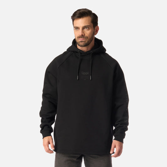 Polerón Hombre Heavy Duty Hoody Sweatshirt Negro Lippi