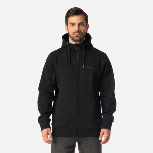 Polerón Hombre Ulmo Full Zip Hoody Sweatshirt Negro Lippi