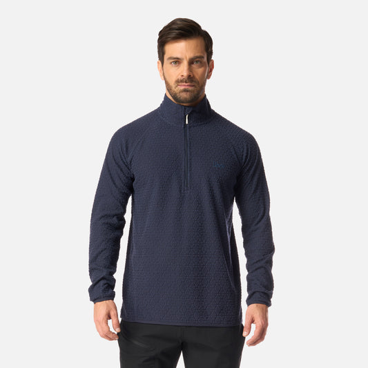 Polerón Hombre Jacaranda Nano-F 1/4 Zip Azul Marino Lippi