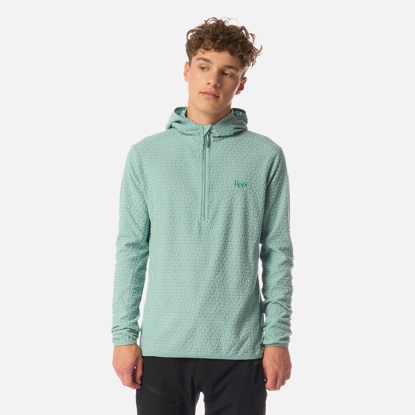 Polerón Teen Boy Mild Nano-F 1/4 Zip Hoody Turquesa Claro Lippi