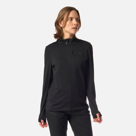 Polerón Mujer Viedma 1000 Nano-F Full Zip Negro Lippi