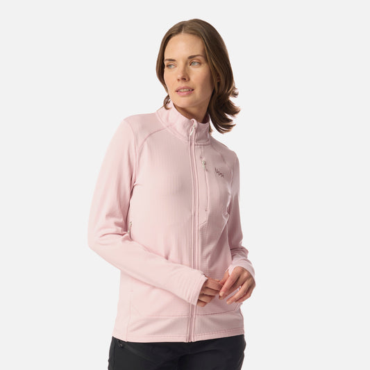 Polerón Mujer Viedma 1000 Nano-F Full Zip Rosa Claro Lippi
