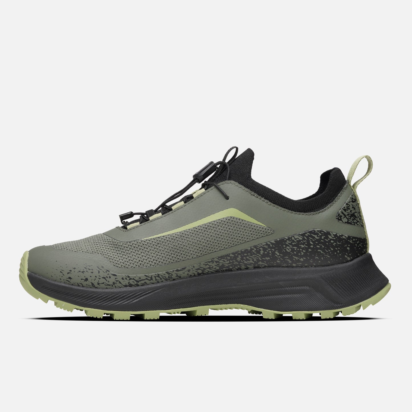 Zapatilla Hombre Light Knit Negro / Verde Lippi