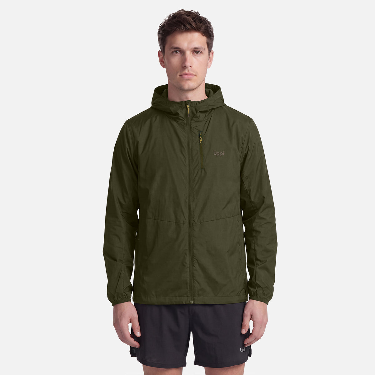 Chaqueta Hombre Nightfall SL Windbreaker Hoody Jacket Verde Militar Lippi