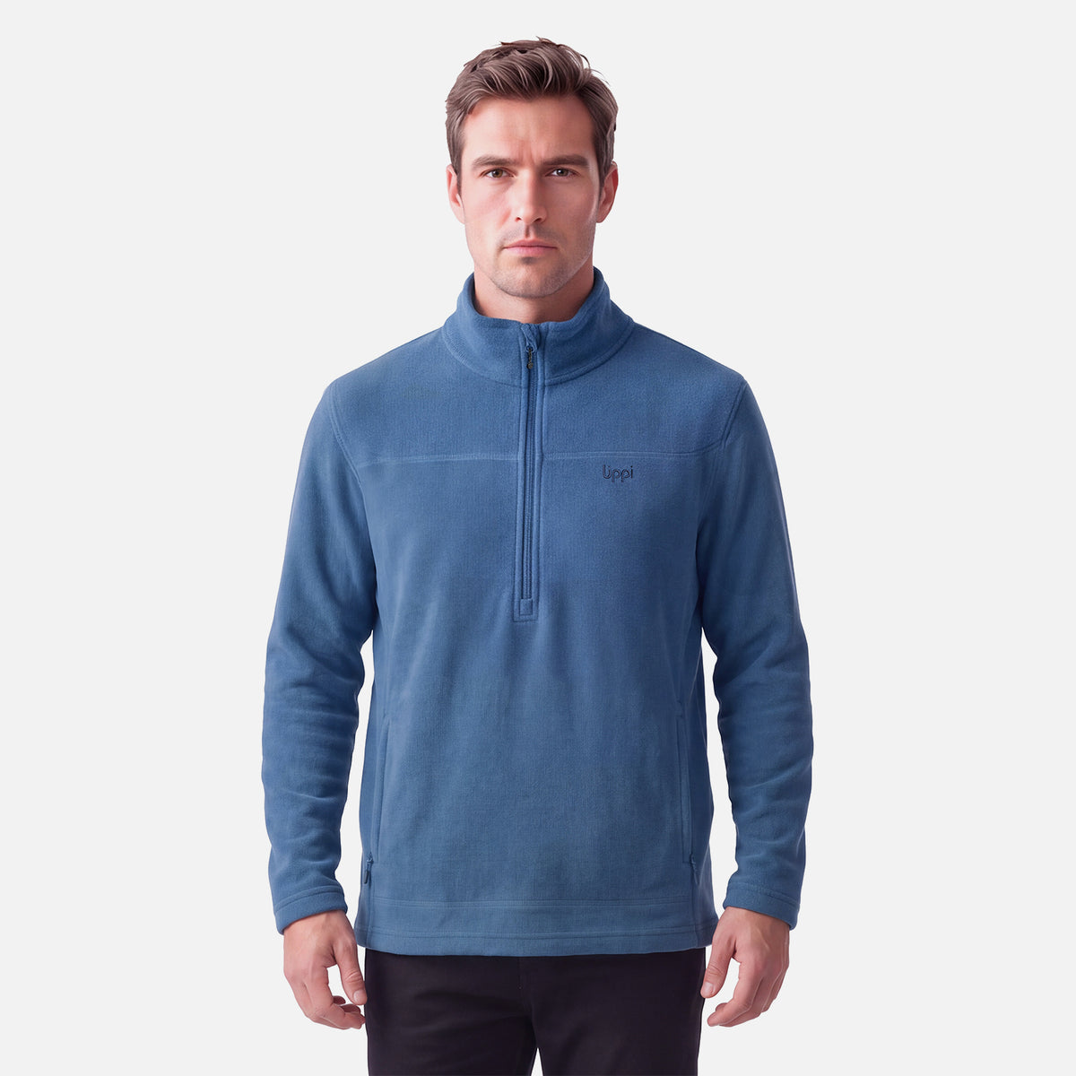 Polar Hombre Elemental Therm-Pro 1/4 Zip Azul Oscuro Lippi