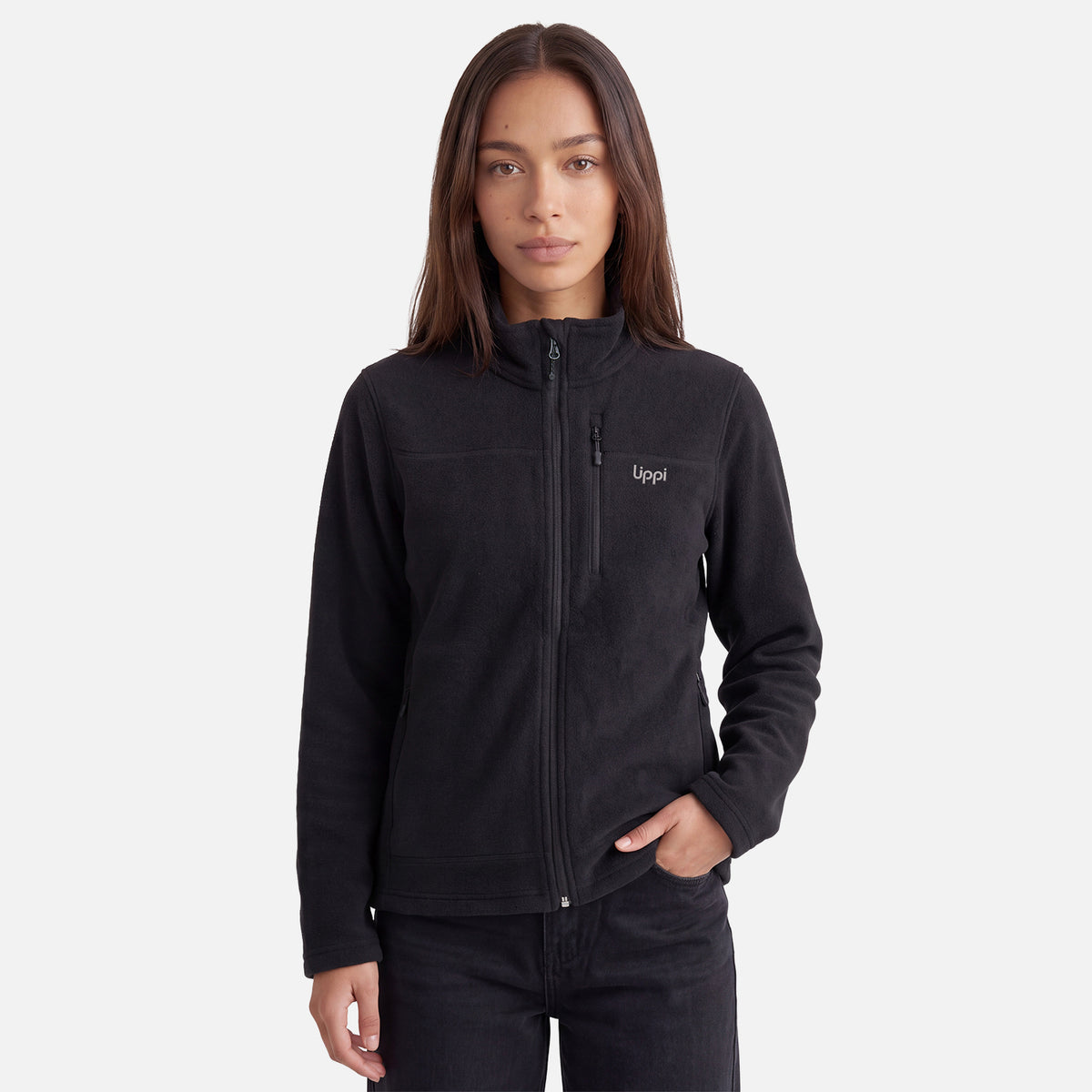 Polar Mujer Elemental Therm-Pro Full Zip Negro Lippi