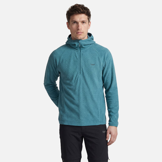 Polerón Hombre Jacaranda Nano-F 1/4 Zip Hoody Petroleo Claro Lippi