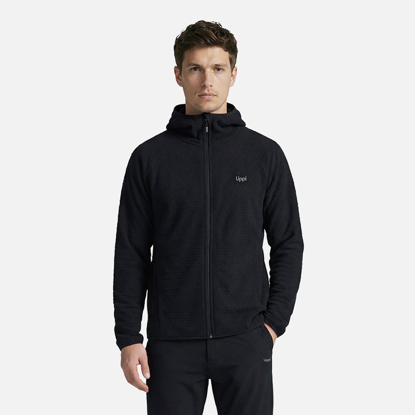 Polerón Hombre Jacaranda Nano-F Full Zip Hoody Negro Lippi