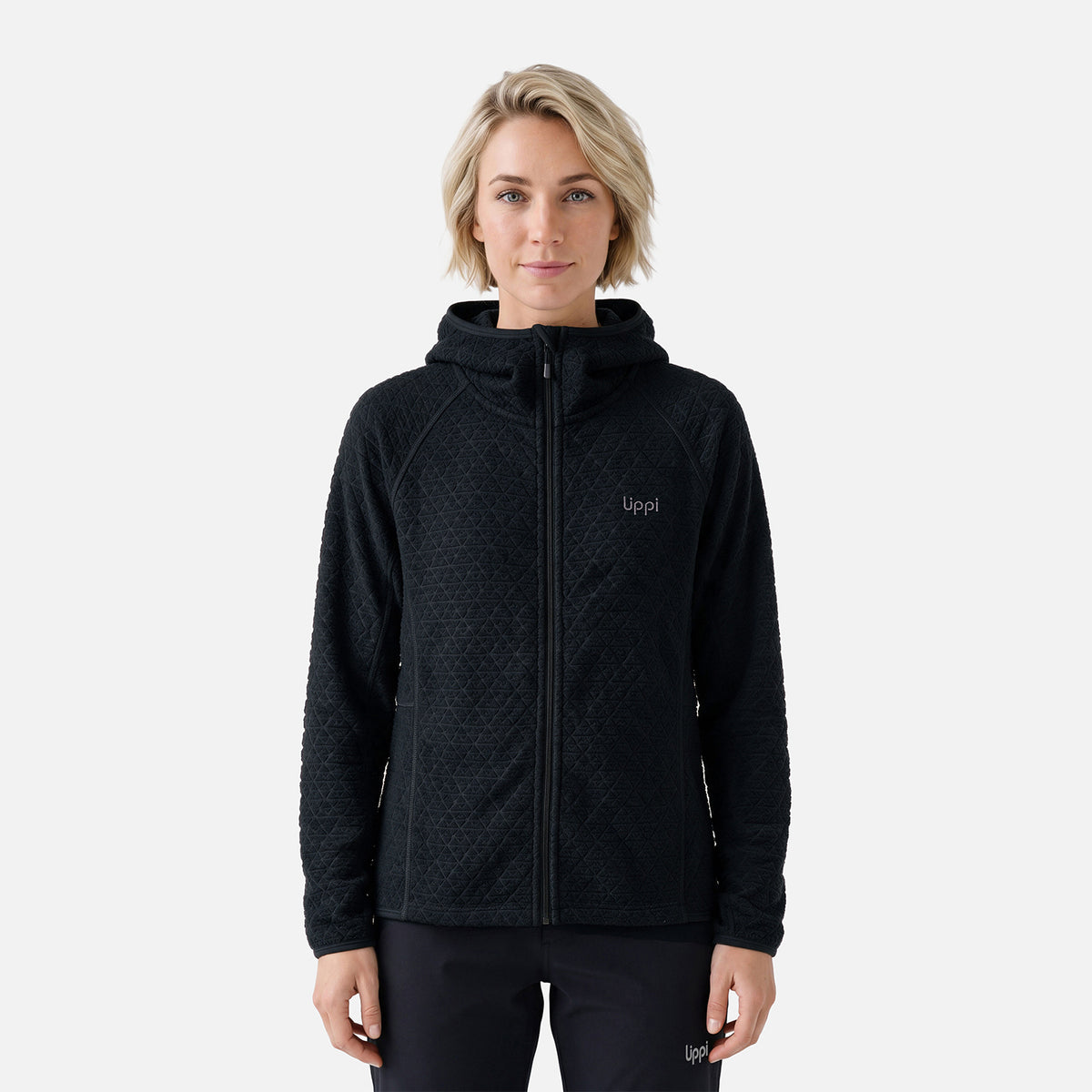 Polerón Mujer Jacaranda Nano-F Full Zip Hoody Negro Lippi