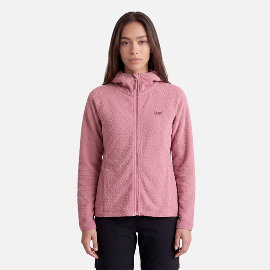 Polerón Mujer Jacaranda Nano-F Full Zip Hoody Rosa Oscuro Lippi