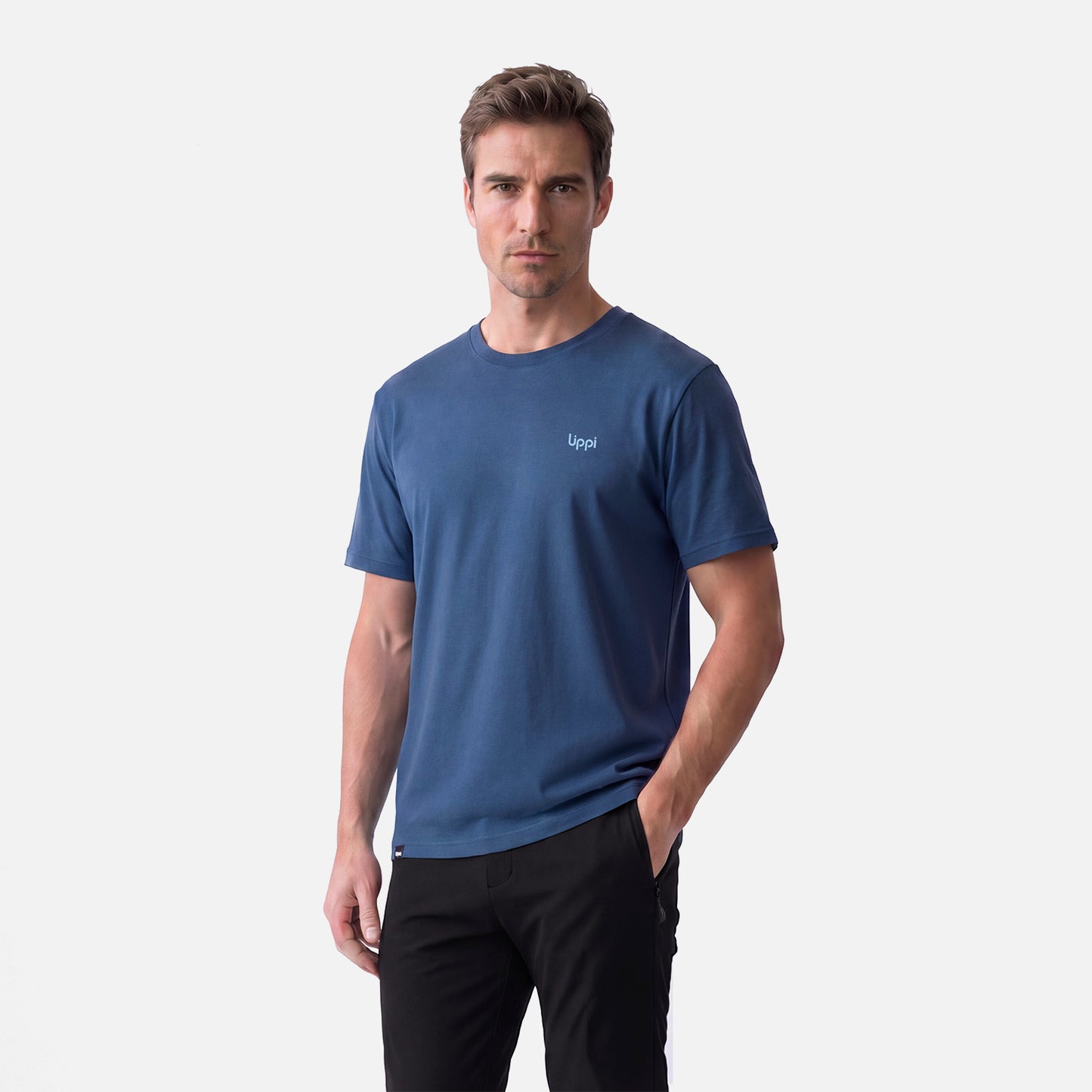 Polera Hombre Ulmo Back Print T-Shirt Azul Oscuro Lippi