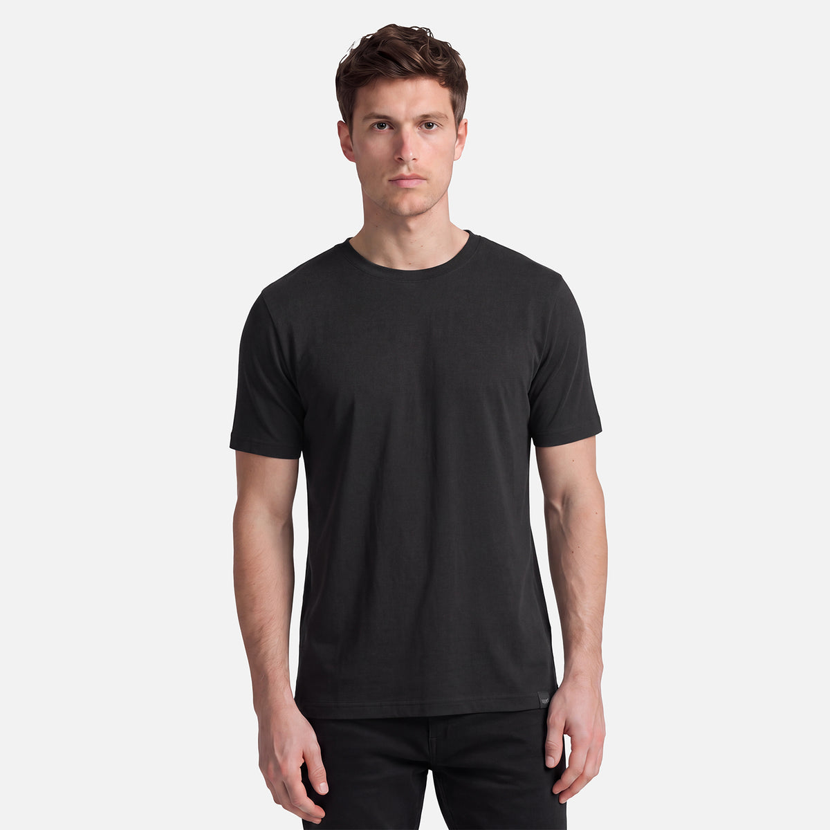 Polera Hombre Supima T-Shirt Negro Lippi