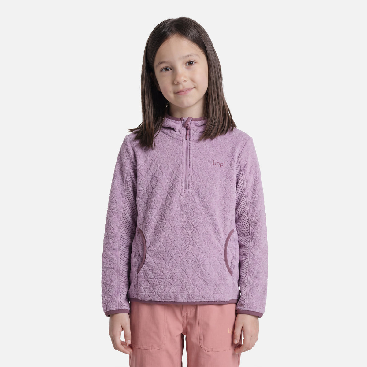 Polerón Niña Saltamontes Nano-F 1/4 Zip Hoody Purpura Claro Lippi